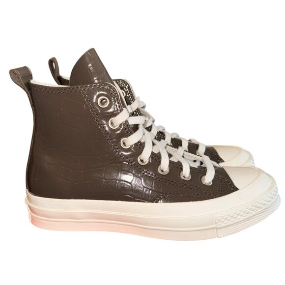 Converse Chuck 70 Skate High Shoes Brown Women's Size 7 Leather Sneakers A07656C - Picture 2 of 6
